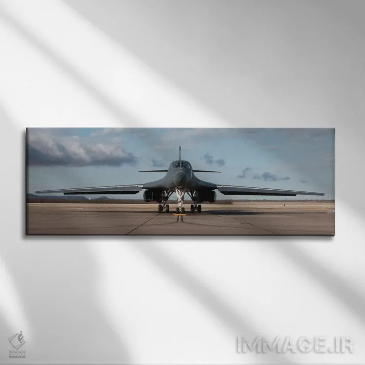 تابلو دکوراتیو Texas,هواپیمای B-1B لنسر در پایگاه نیروی هوایی دیس، تگ… اثر های-جی پروداکشنز - نمای روبهرو روی دیوار