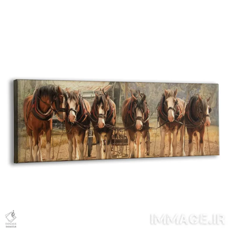 تابلو دکوراتیو شش تایی در یراق اثر ترودی سیموندز - نمای پرسپکتیو محصول