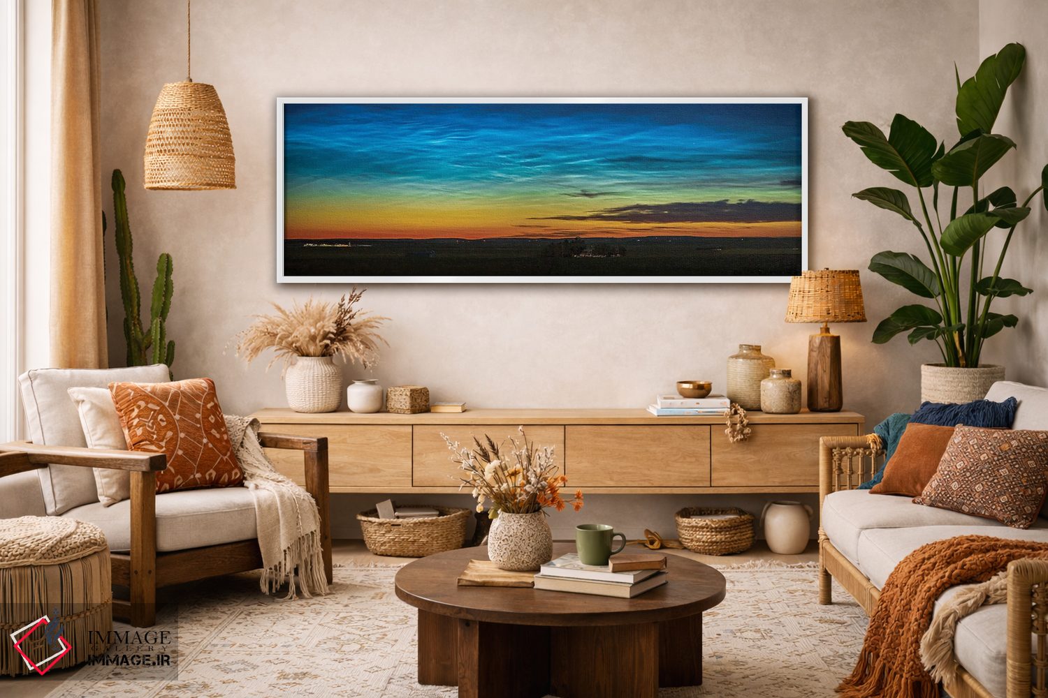 تابلو دکوراتیو Canada.,ابرهای شب تاب در جنوب آلبرتا، کانادا اثر آلن دایر - D1W