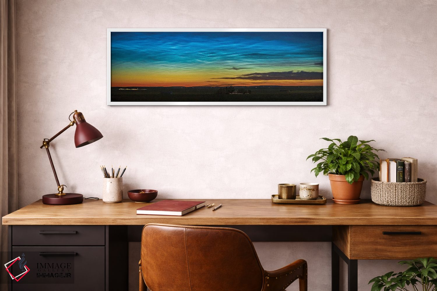 تابلو دکوراتیو Canada.,ابرهای شب تاب در جنوب آلبرتا، کانادا اثر آلن دایر - D2W