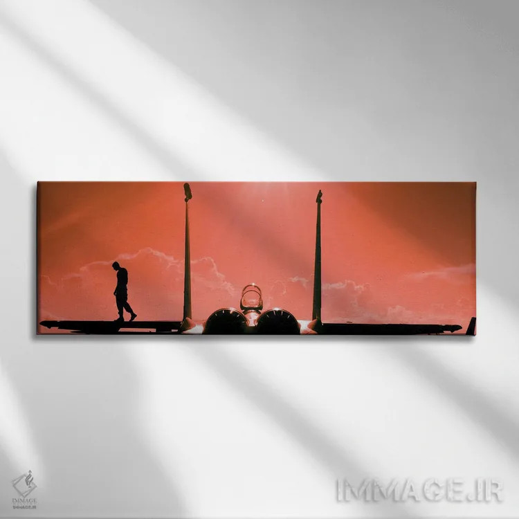 تابلو دکوراتیو 2002,سرپرست تعمیرات قبل از پرواز یک جت جنگنده F-15 را… اثر استاک ترک ایمیجز - نمای روبهرو روی دیوار
