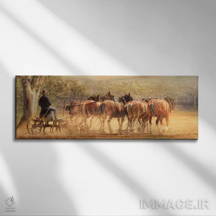 تابلو دکوراتیو روزهای خاک آلود اثر ترودی سیموندز - نمای روبهرو روی دیوار