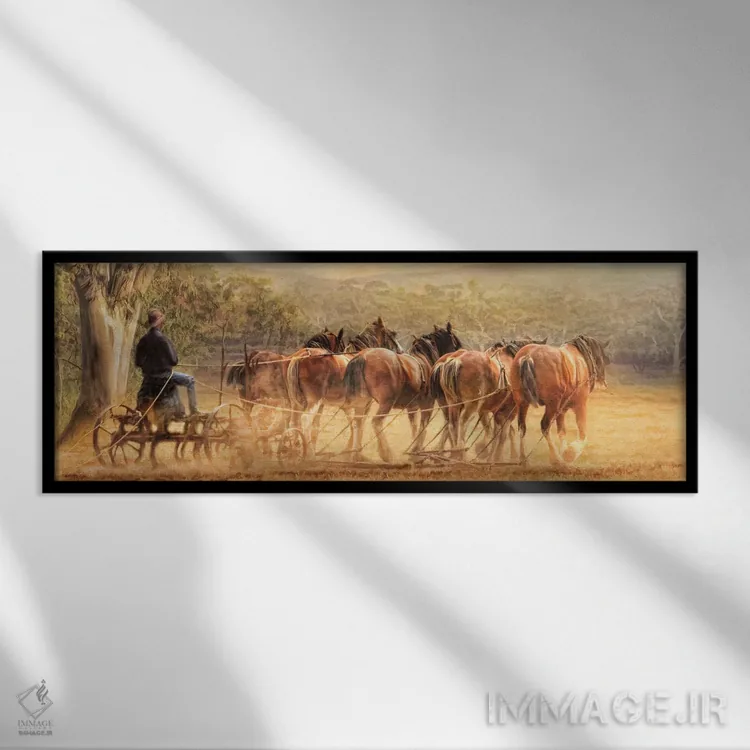 تابلو دکوراتیو روزهای خاک آلود اثر ترودی سیموندز - نمای قابدار مشکی