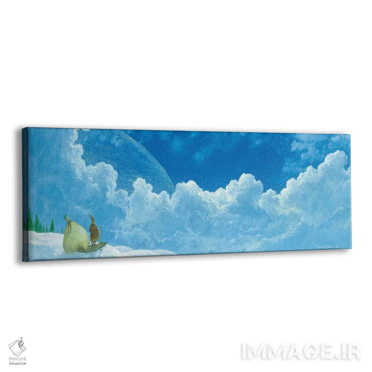 تابلو دکوراتیو همه منتظرند اثر توشیو ایبینه - نمای پرسپکتیو محصول