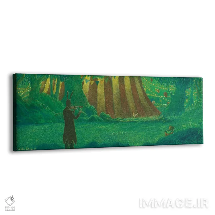 تابلو دکوراتیو پشت چادر سیرک اثر توشیو ایبینه - نمای پرسپکتیو محصول