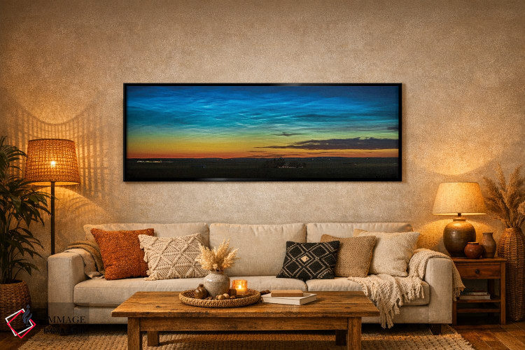 تابلو دکوراتیو Canada.,ابرهای شب تاب در جنوب آلبرتا، کانادا اثر آلن دایر - D6B