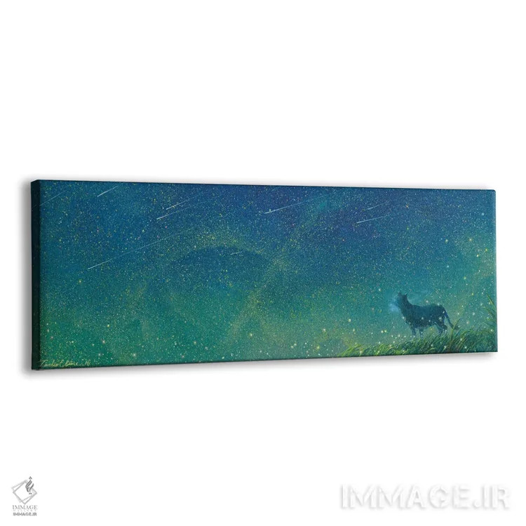 تابلو دکوراتیو باد پرستاره اثر توشیو ایبینه - نمای پرسپکتیو محصول