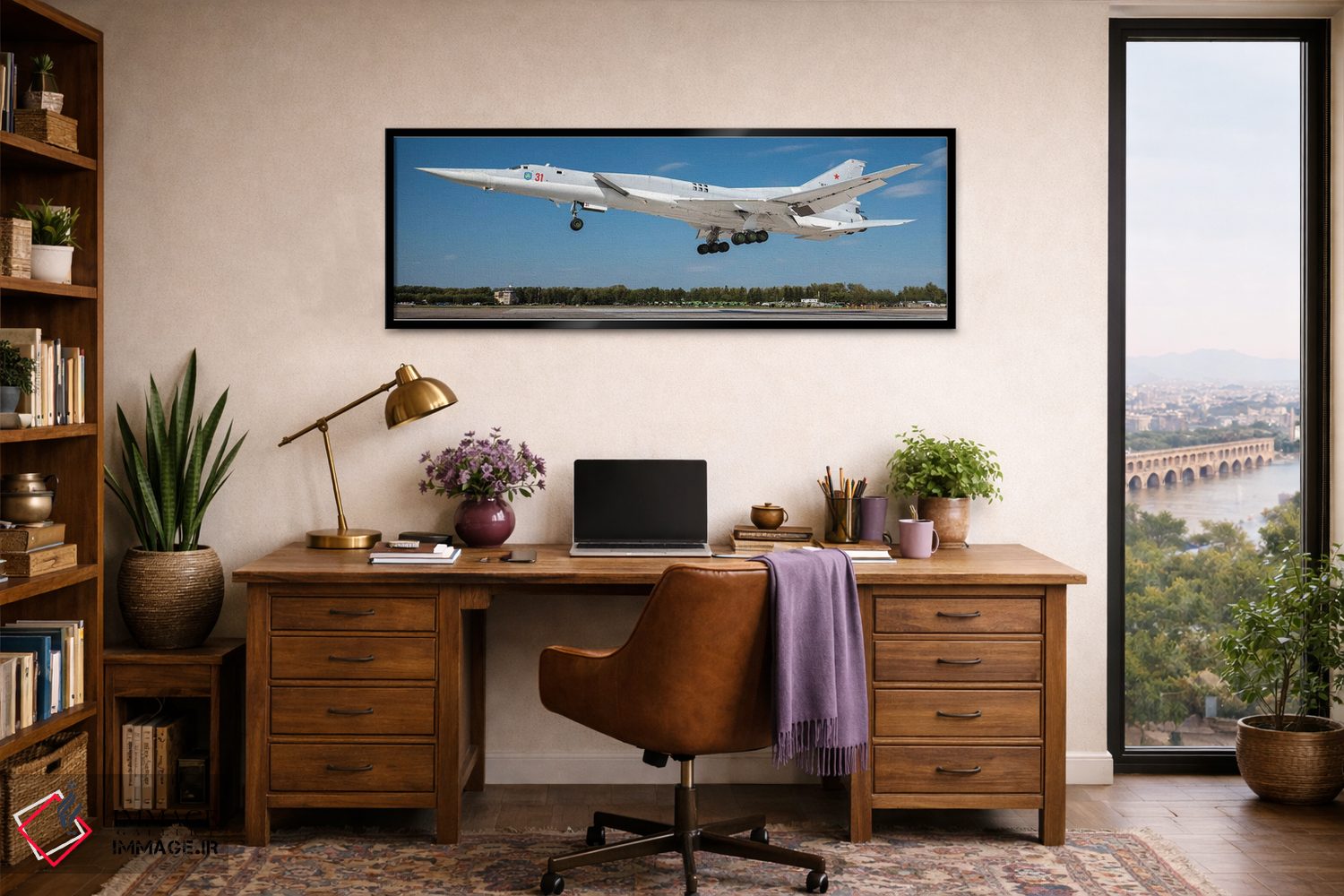 تابلو دکوراتیو Russia,هواپیمای توپولف Tu-22M3 نیروهای هوافضای روسیه در ح… اثر دانیله فاچولی - D3B