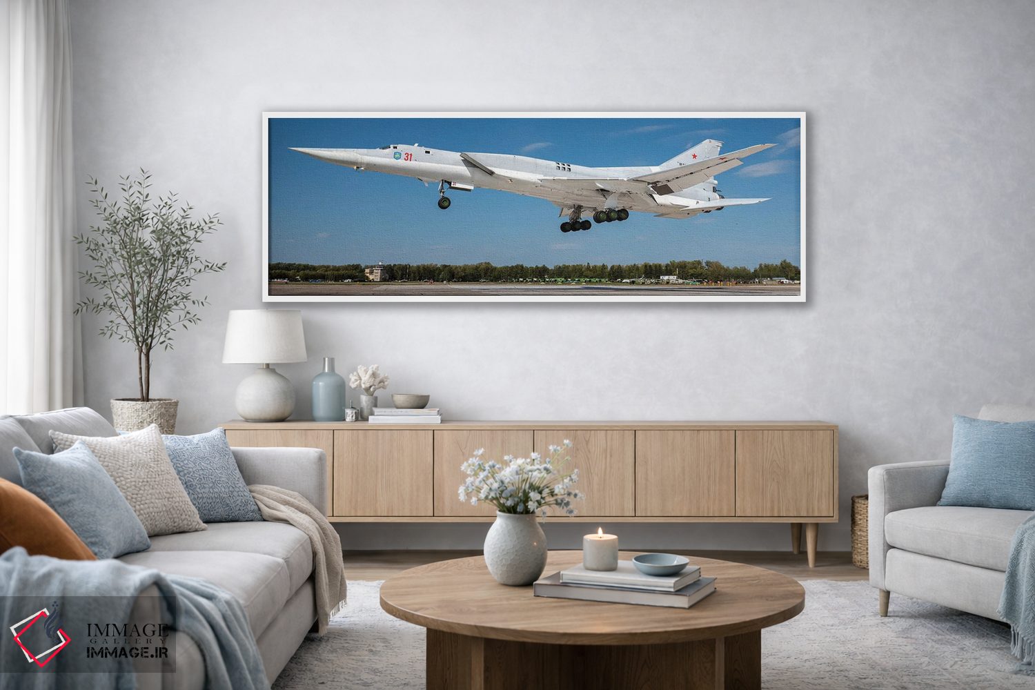 تابلو دکوراتیو Russia,هواپیمای توپولف Tu-22M3 نیروهای هوافضای روسیه در ح… اثر دانیله فاچولی - D4W