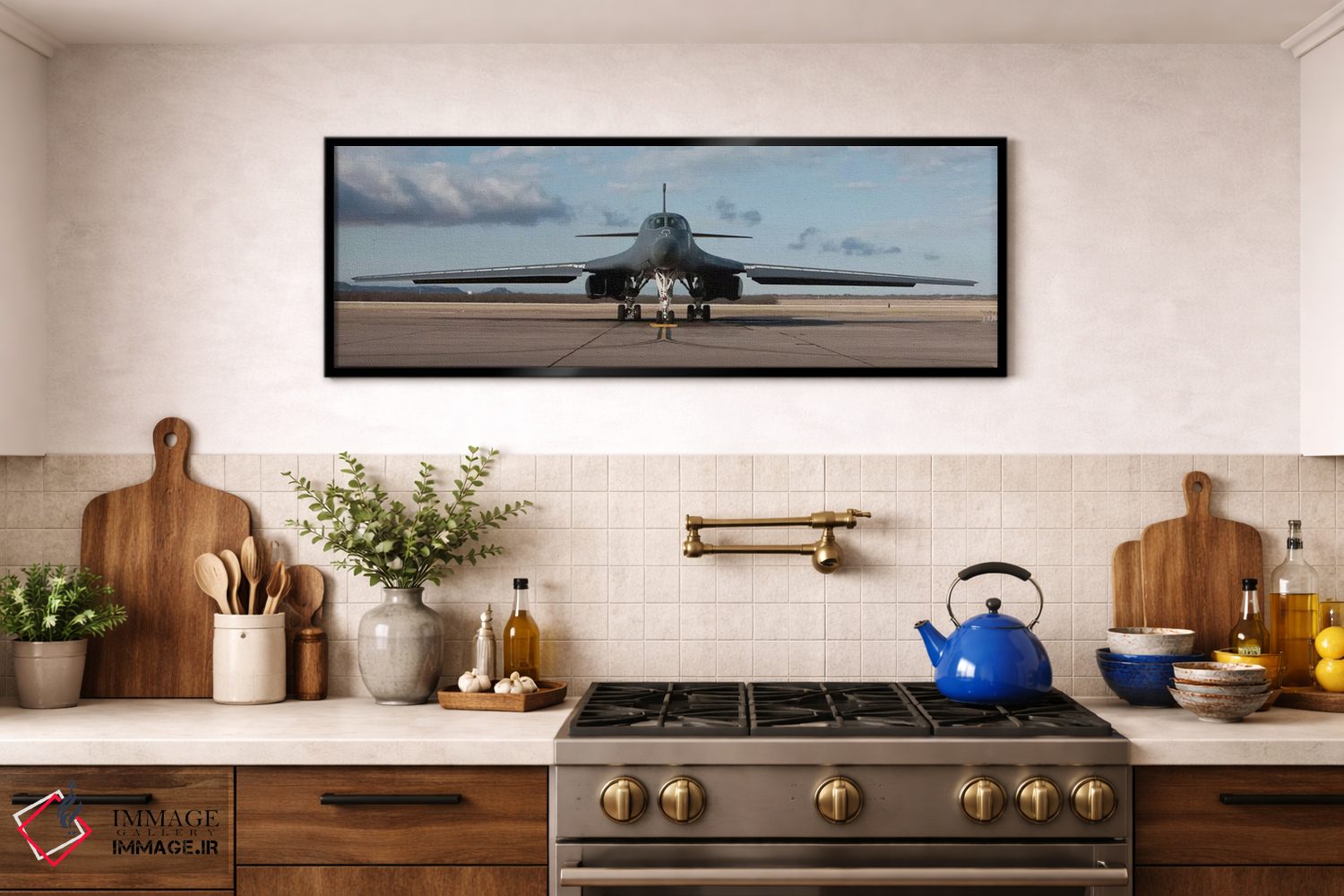 تابلو دکوراتیو Texas,هواپیمای B-1B لنسر در پایگاه نیروی هوایی دیس، تگ… اثر های-جی پروداکشنز - D2B