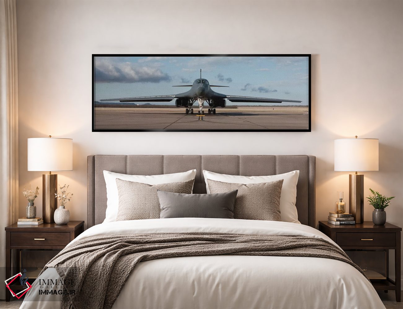 تابلو دکوراتیو Texas,هواپیمای B-1B لنسر در پایگاه نیروی هوایی دیس، تگ… اثر های-جی پروداکشنز - D5B