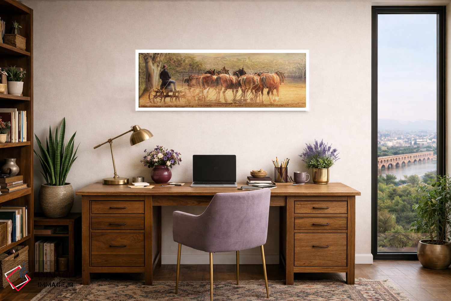 تابلو دکوراتیو روزهای خاک آلود اثر ترودی سیموندز - D1W