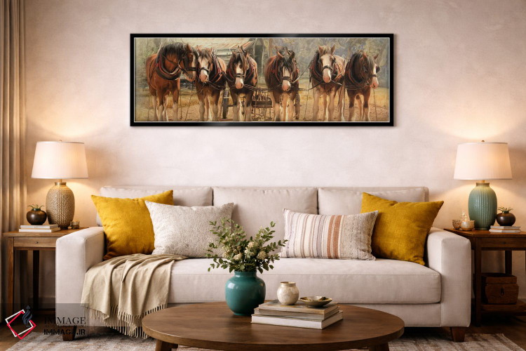 تابلو دکوراتیو شش تایی در یراق اثر ترودی سیموندز - D3B