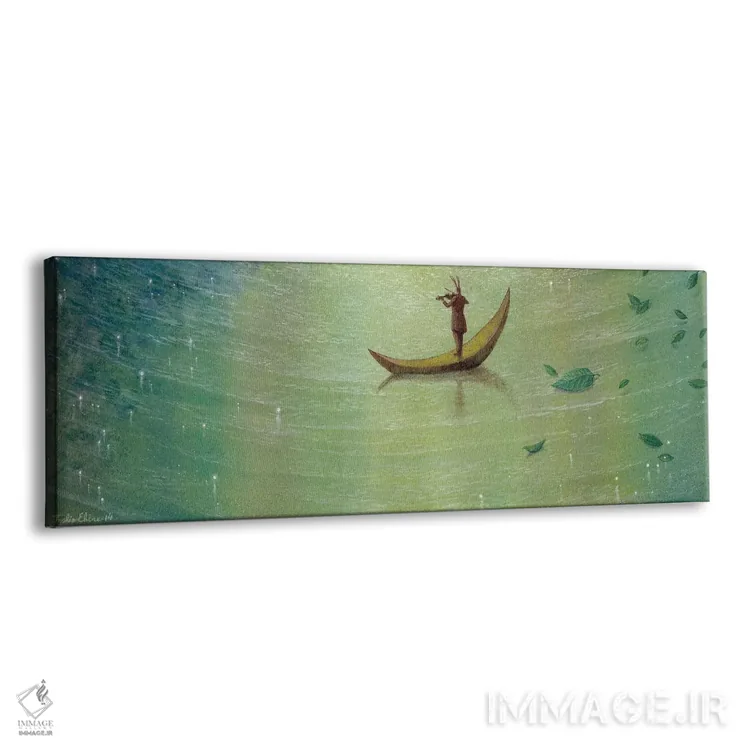 تابلو دکوراتیو زمان همچنان می گذرد اثر توشیو ایبینه - نمای پرسپکتیو محصول