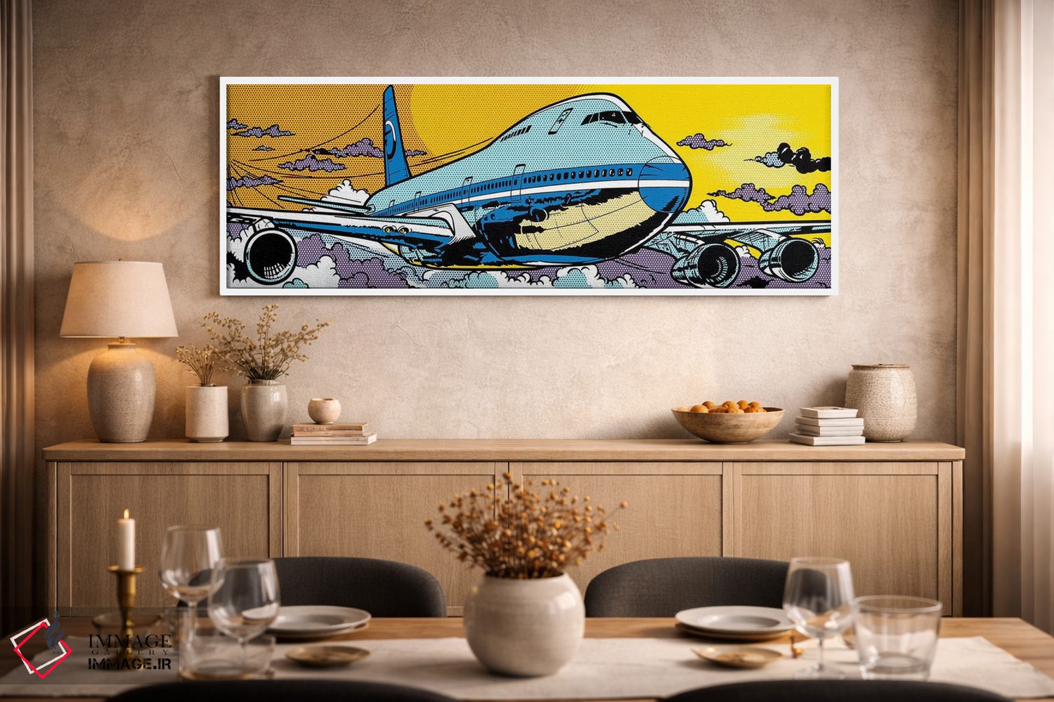 تابلو دکوراتیو هواپیمای ۷۴۷ اثر تونی سانچز - D2W