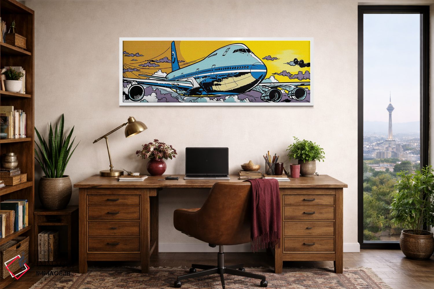 تابلو دکوراتیو هواپیمای ۷۴۷ اثر تونی سانچز - D1W