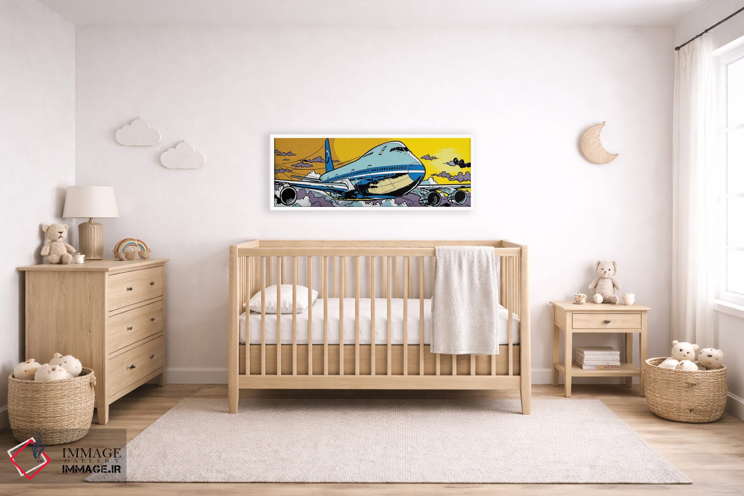 تابلو دکوراتیو هواپیمای ۷۴۷ اثر تونی سانچز - D4W