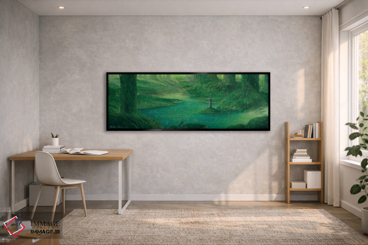 تابلو دکوراتیو فانوس دریایی در جنگل اثر توشیو ایبینه - D1B