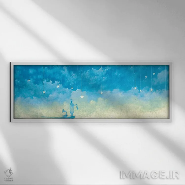 تابلو دکوراتیو رویایی دیگر درون یک رویا اثر توشیو ایبینه - نمای قابدار سفید