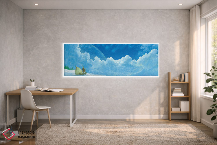 تابلو دکوراتیو همه منتظرند اثر توشیو ایبینه - D1W