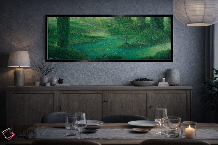 تابلو دکوراتیو فانوس دریایی در جنگل اثر توشیو ایبینه - D5B