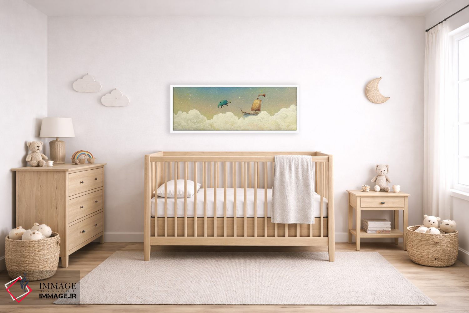 تابلو دکوراتیو تاپیر جهنده اثر توشیو ایبینه - D3W