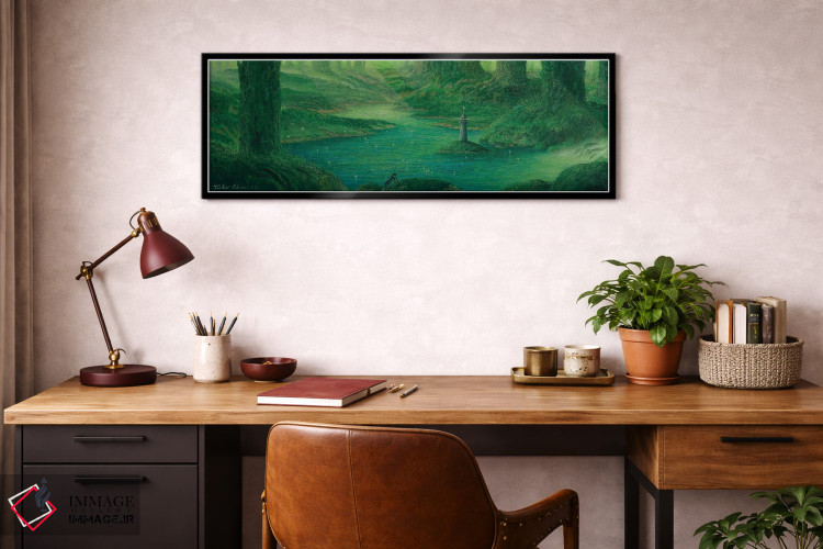 تابلو دکوراتیو فانوس دریایی در جنگل اثر توشیو ایبینه - D6B