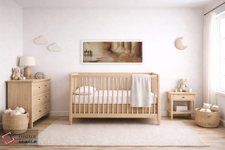 تابلو دکوراتیو ابر تابستانی به سوی جنگل زمستانی اثر توشیو ایبینه - D4W