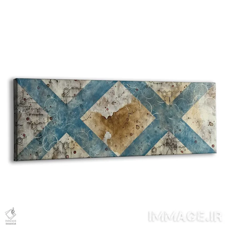 تابلو انتزاعی معجزه انتزاع شیمیایی شماره ۶ اثر تیلور اسمیت - نمای پرسپکتیو محصول