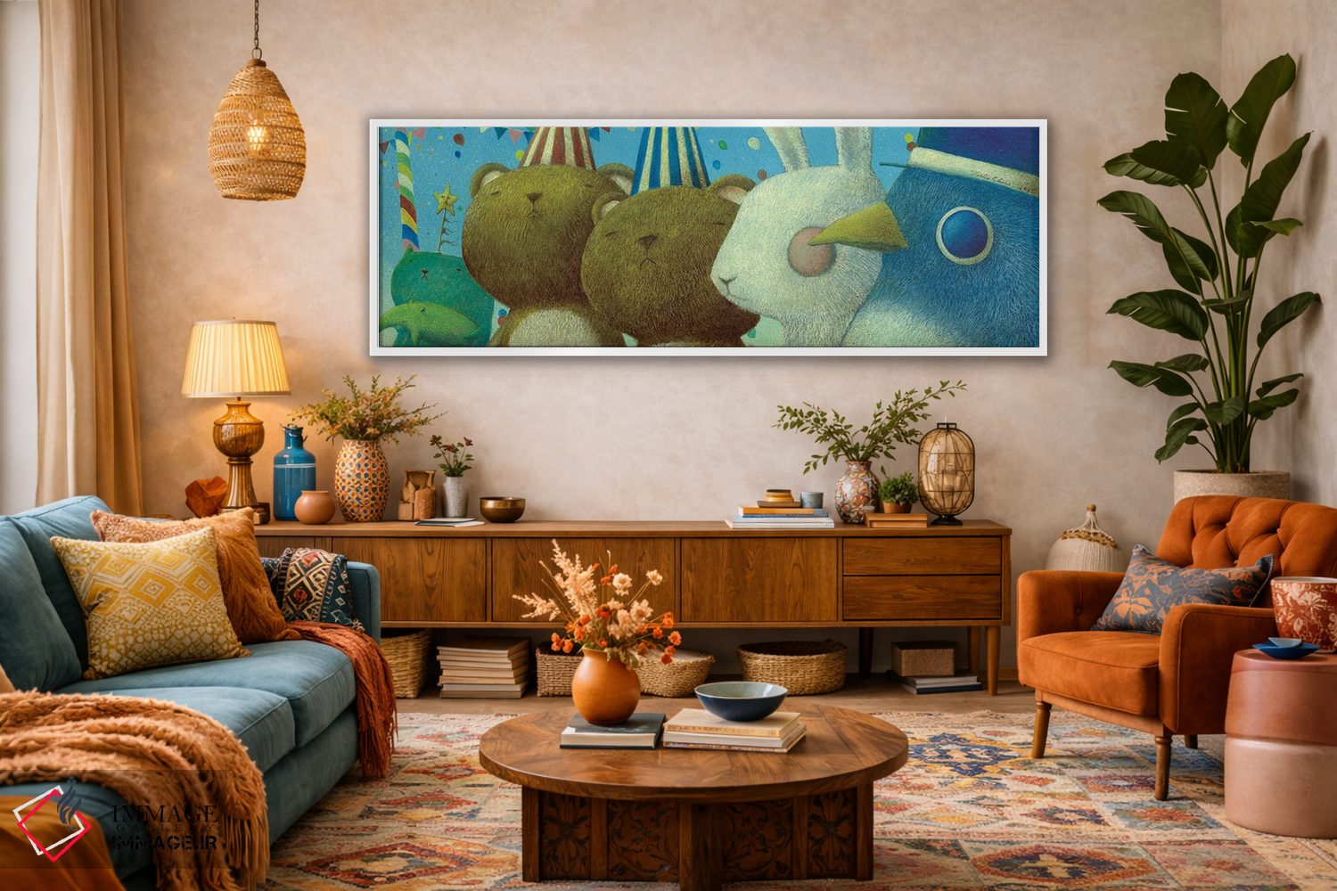 تابلو دکوراتیو در دل روز بامزه اثر توشیو ایبینه - D1W