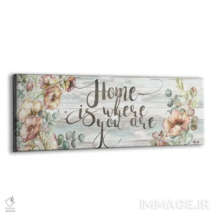 تابلو مدرنی خانه با شقایق سرخ و اکالیپتوس اثر استودیوهای تره سورله - نمای پرسپکتیو محصول