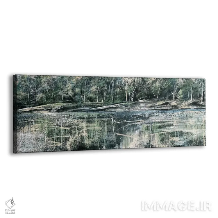 تابلو دکوراتیو مطالعه منظره پاستلی اثر استودیوهای تره سورله - نمای پرسپکتیو محصول