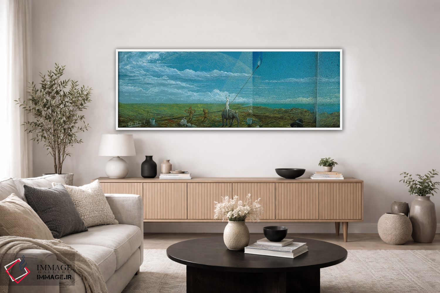 تابلو دکوراتیو پارک دیوارنگاری اثر توشیو ایبینه - D3W