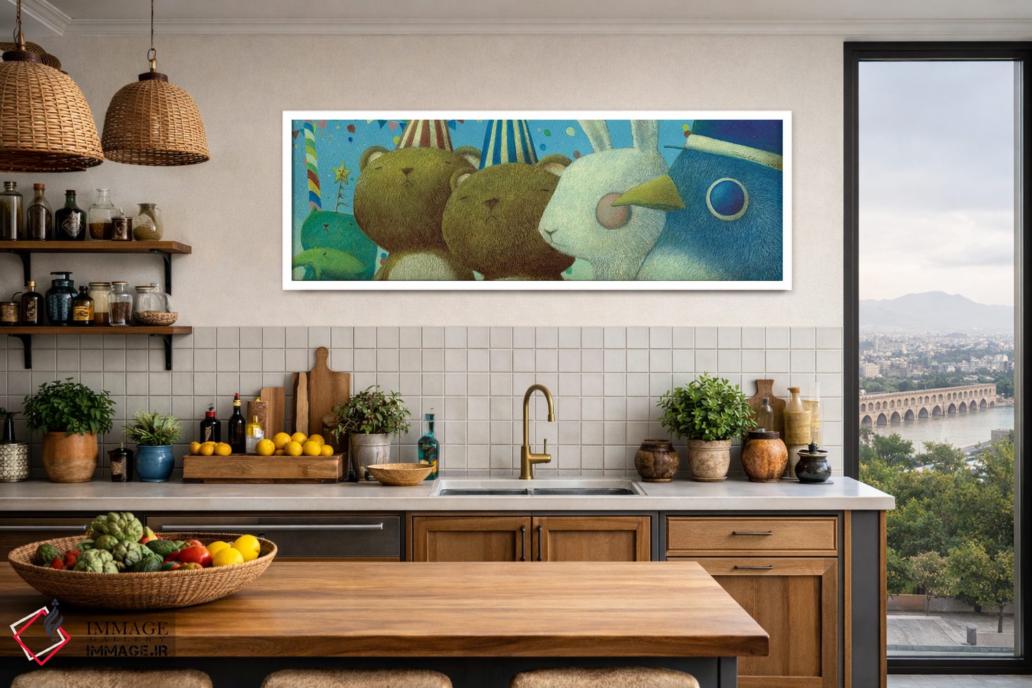 تابلو دکوراتیو در دل روز بامزه اثر توشیو ایبینه - D2W