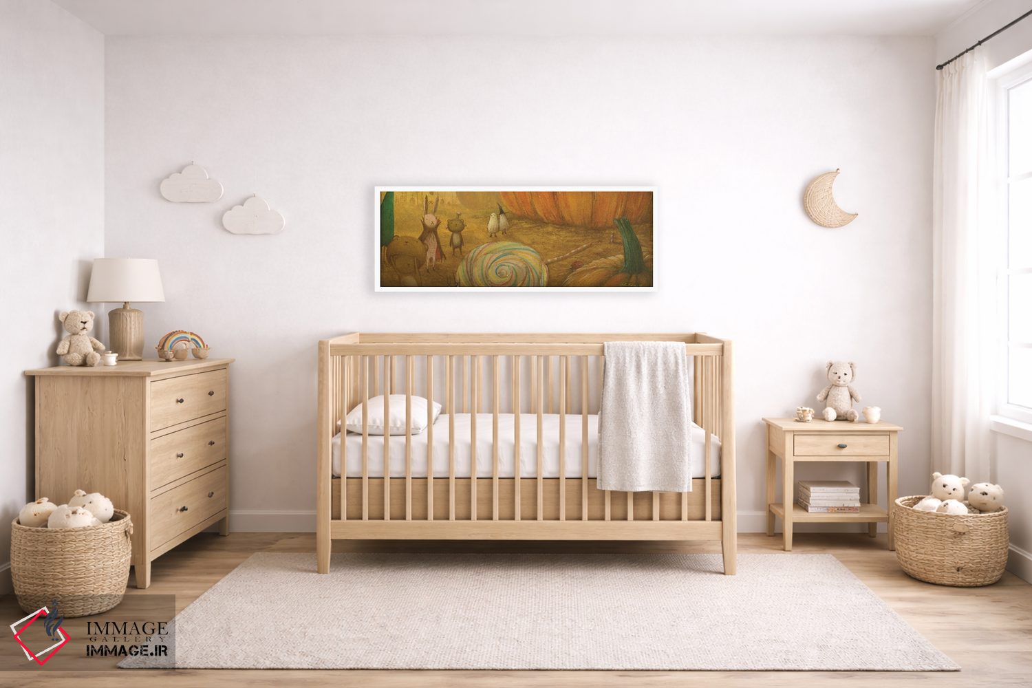 تابلو دکوراتیو اتفاقی در صبح هالووین اثر توشیو ایبینه - D4W