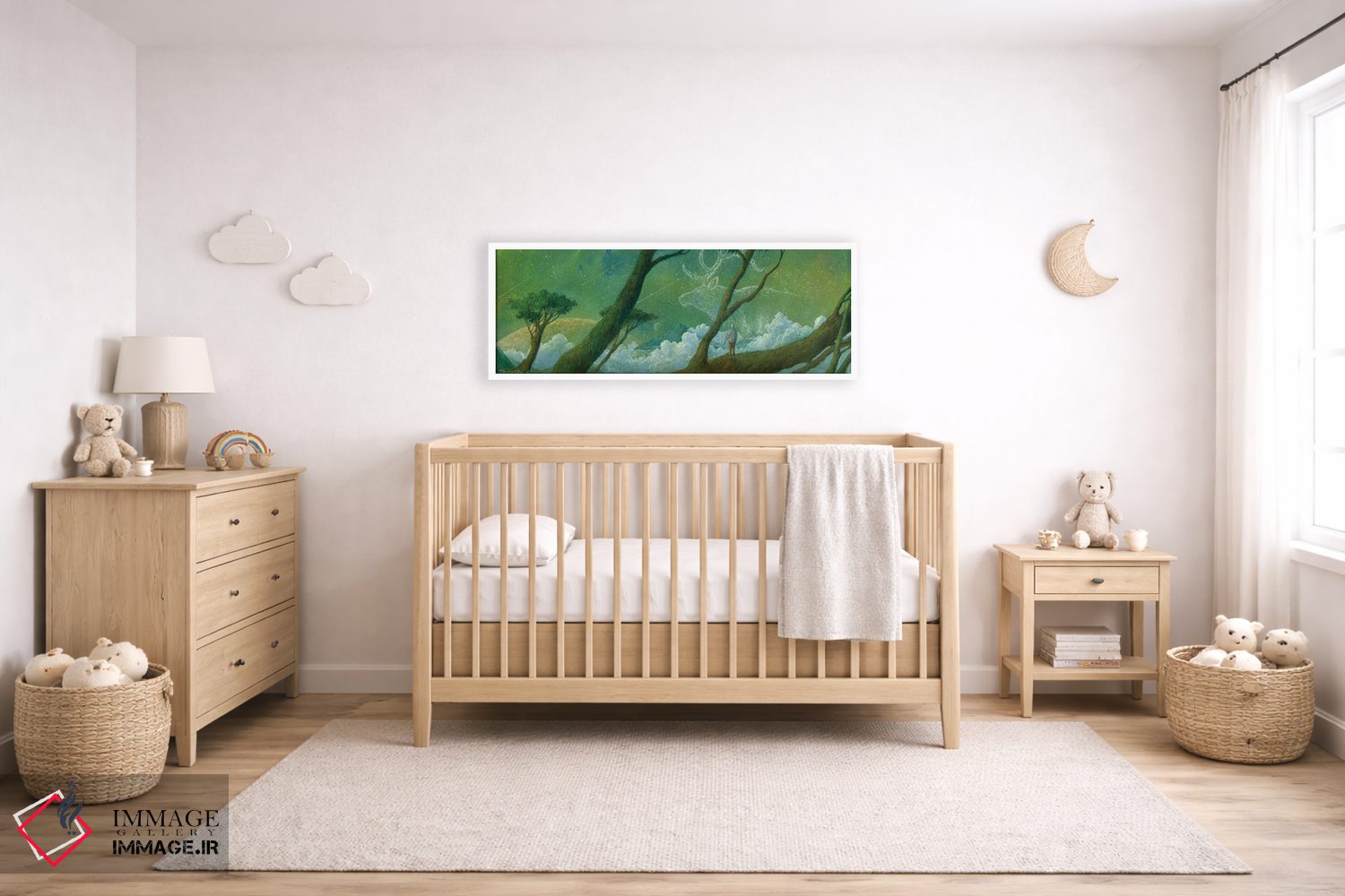 تابلو دکوراتیو رهگذر شب اثر توشیو ایبینه - D3W