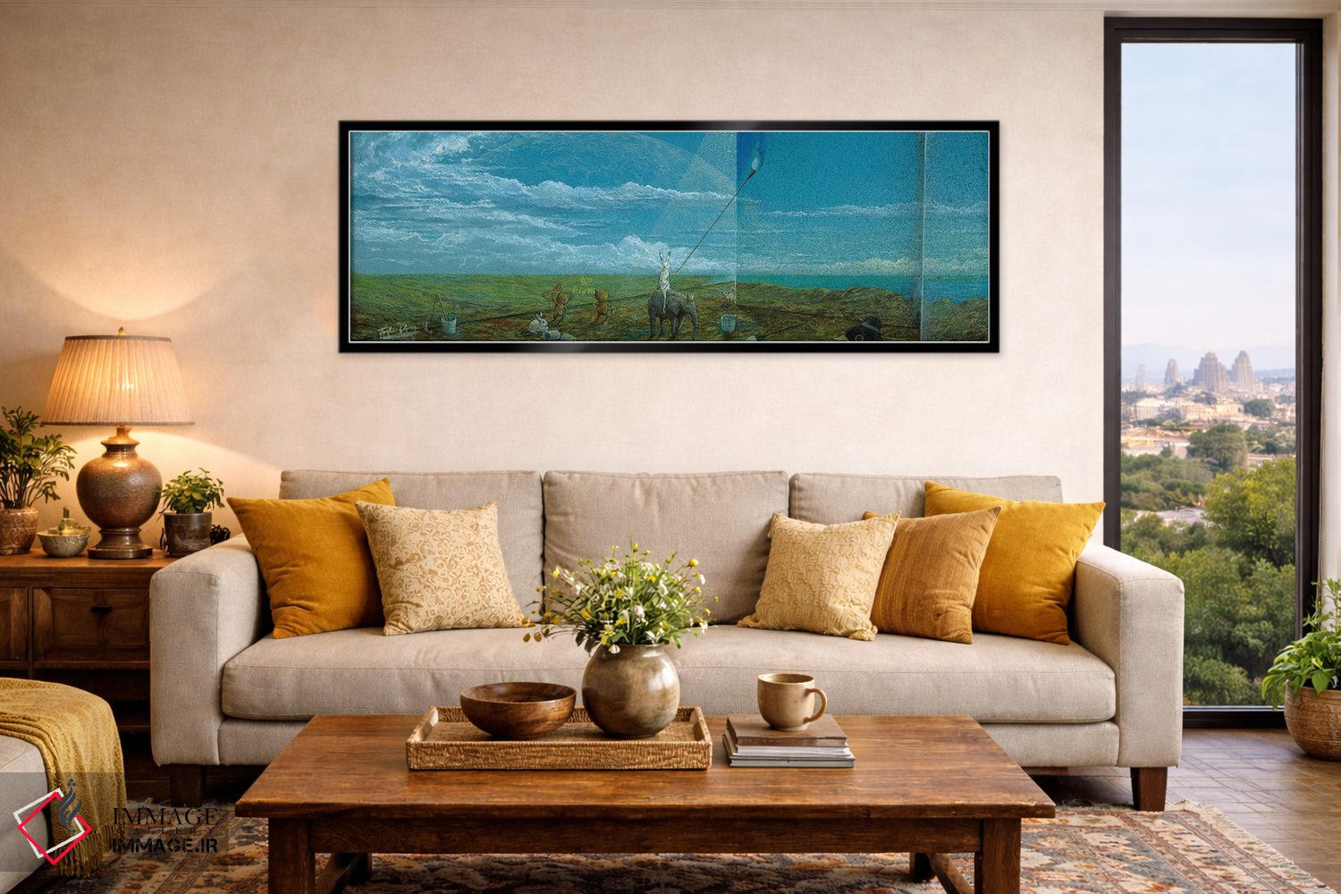 تابلو دکوراتیو پارک دیوارنگاری اثر توشیو ایبینه - D5B