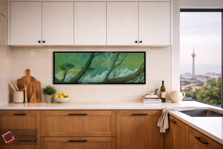 تابلو دکوراتیو رهگذر شب اثر توشیو ایبینه - D4B