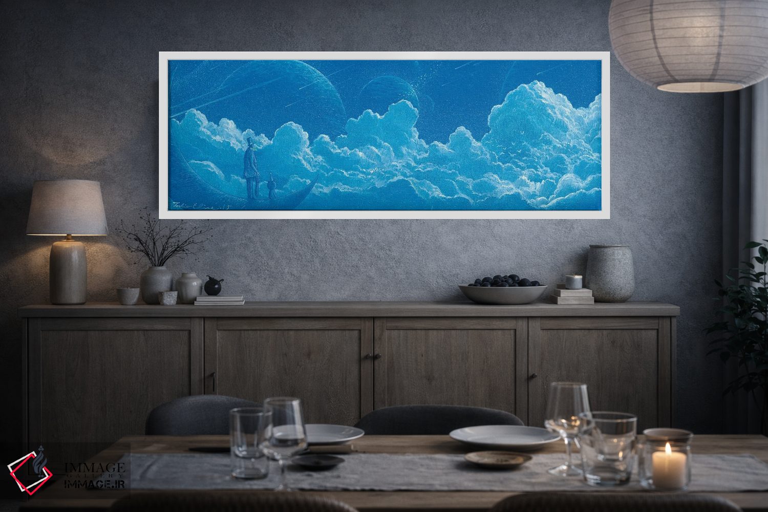 تابلو دکوراتیو شب شهاب ها اثر توشیو ایبینه - D2W