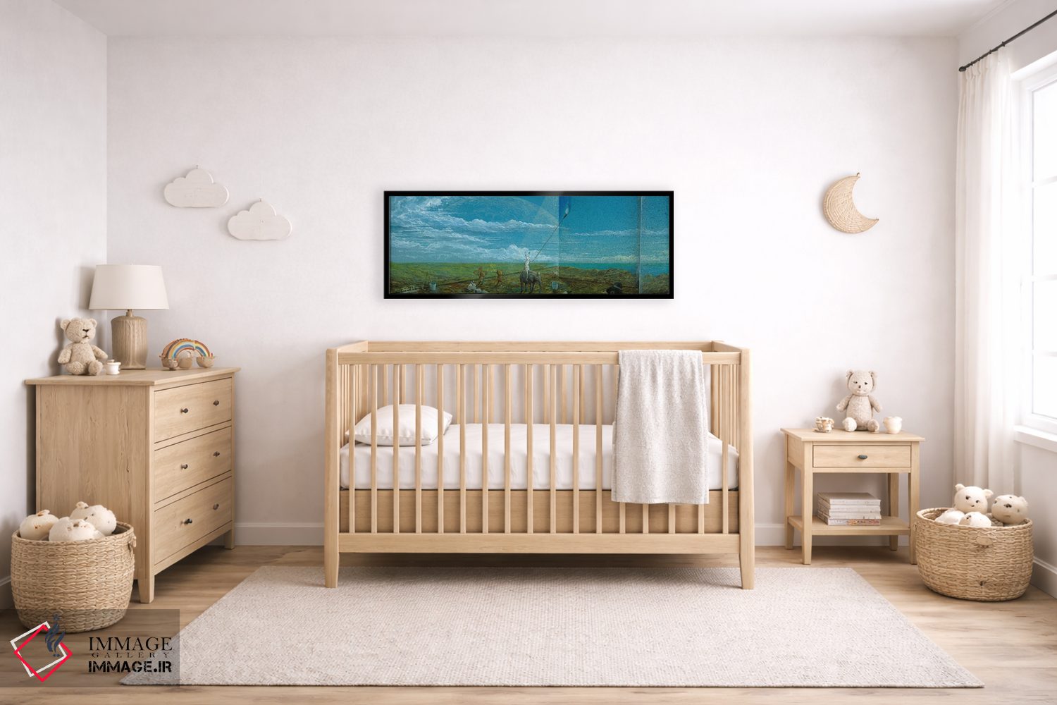 تابلو دکوراتیو پارک دیوارنگاری اثر توشیو ایبینه - D6B