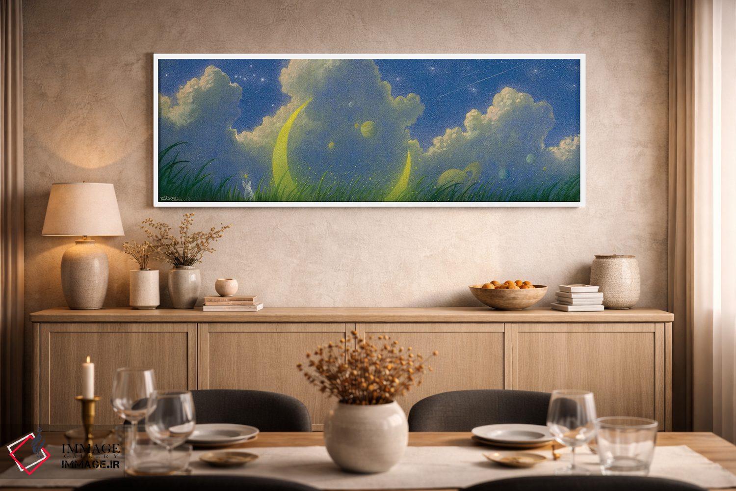 تابلو دکوراتیو دشت سیاره ای اثر توشیو ایبینه - D2W