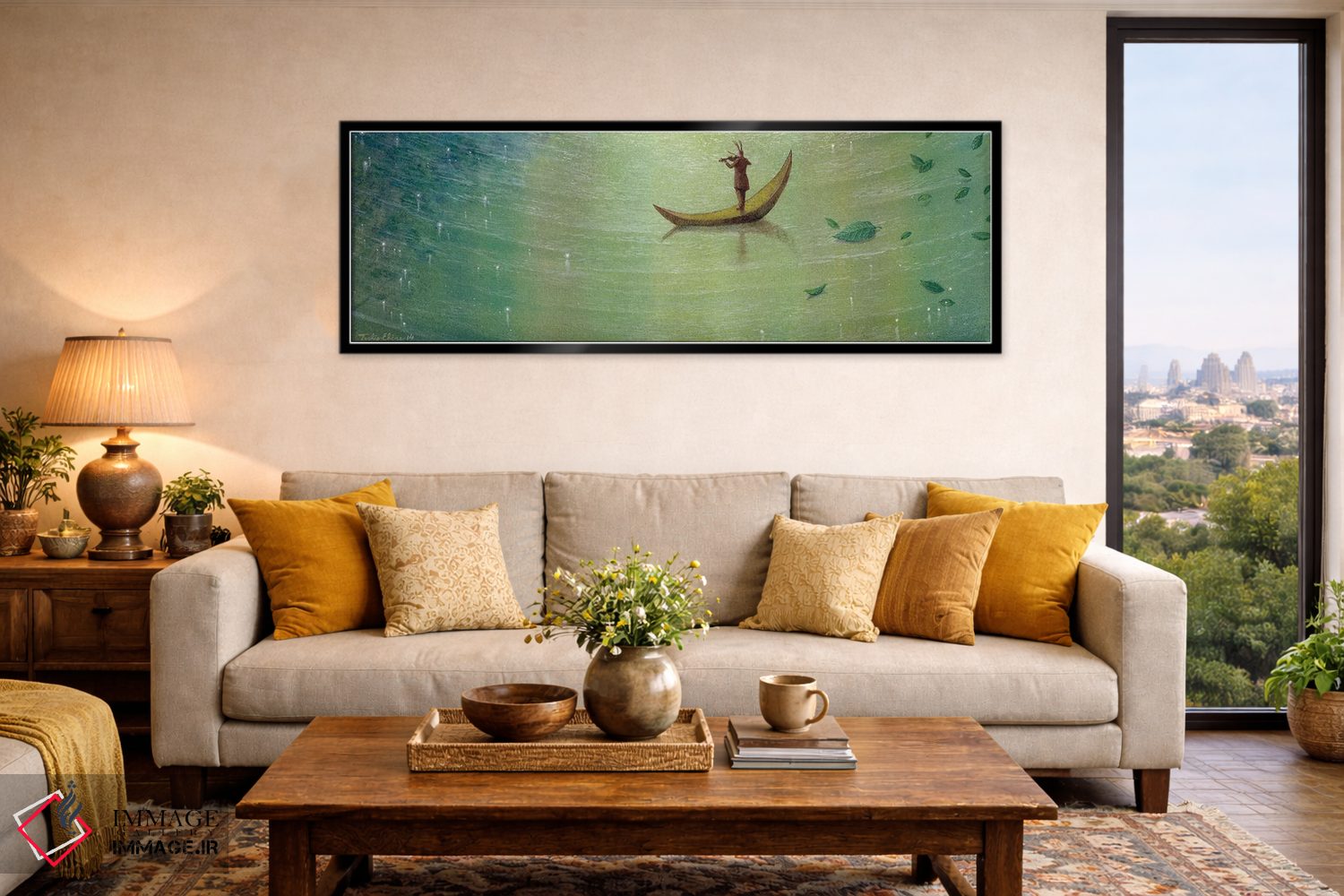 تابلو دکوراتیو زمان همچنان می گذرد اثر توشیو ایبینه - D5B