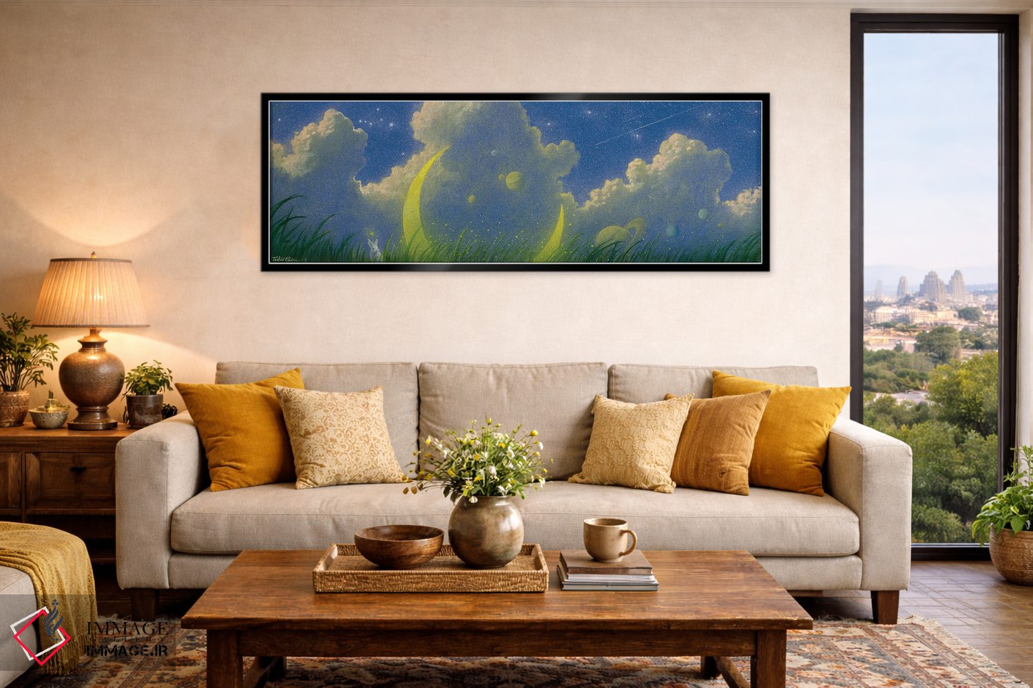 تابلو دکوراتیو دشت سیاره ای اثر توشیو ایبینه - D5B