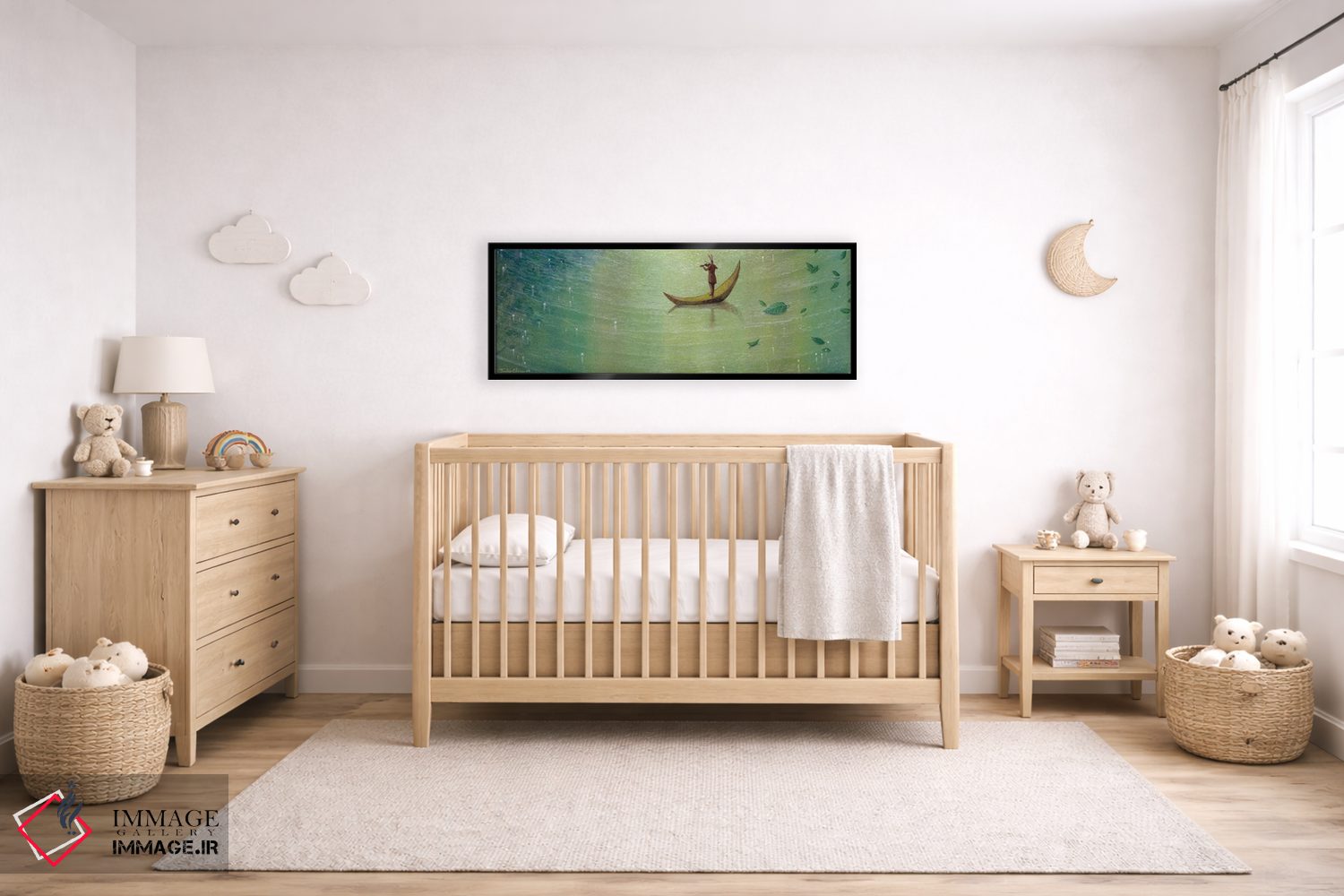 تابلو دکوراتیو زمان همچنان می گذرد اثر توشیو ایبینه - D6B