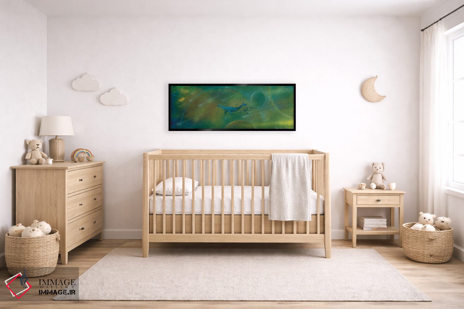 تابلو دکوراتیو شناور در جهان اثر توشیو ایبینه - D5B