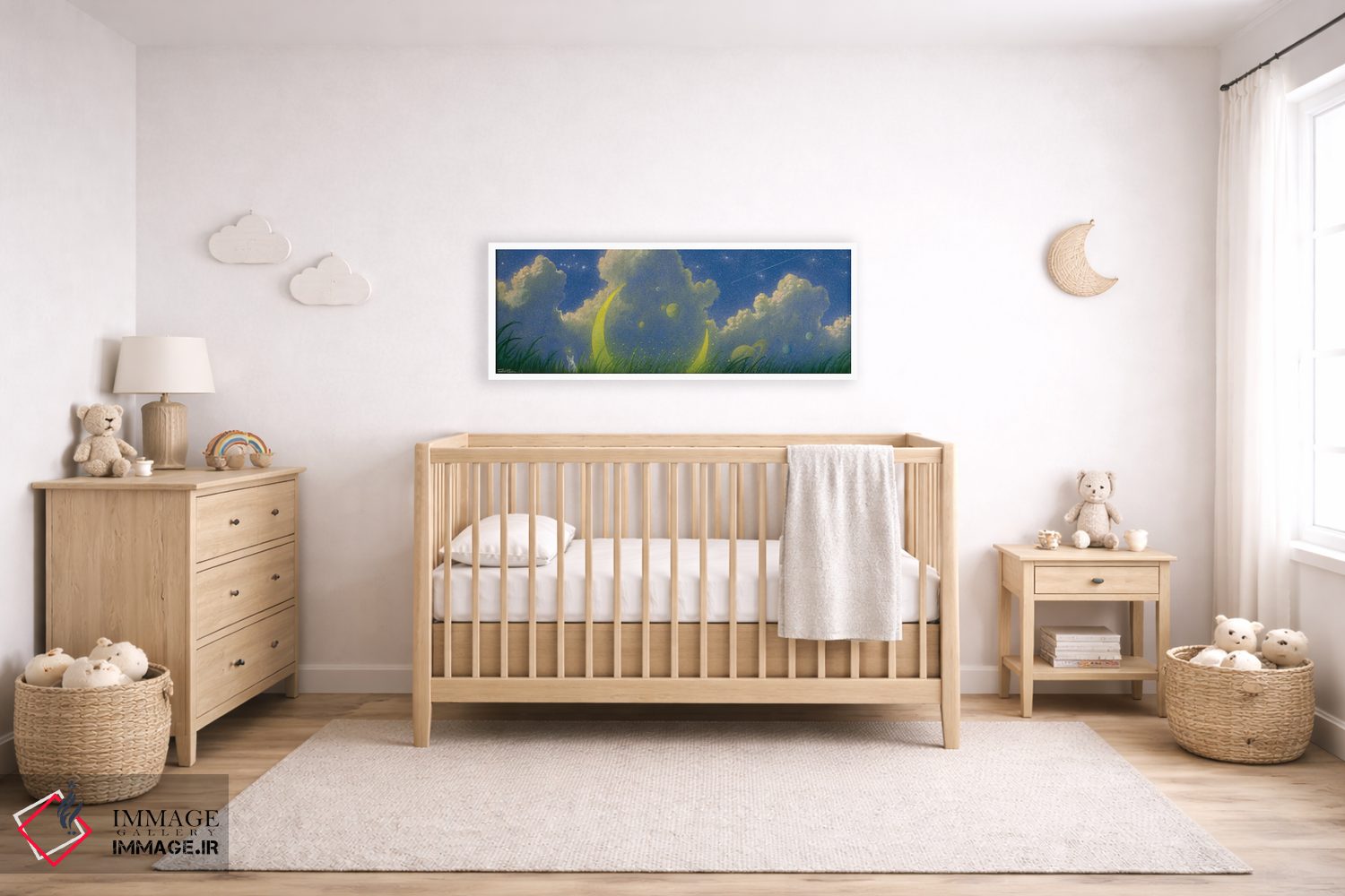 تابلو دکوراتیو دشت سیاره ای اثر توشیو ایبینه - D4W