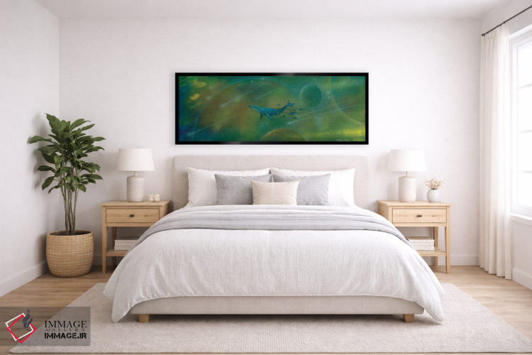 تابلو دکوراتیو شناور در جهان اثر توشیو ایبینه - D6B