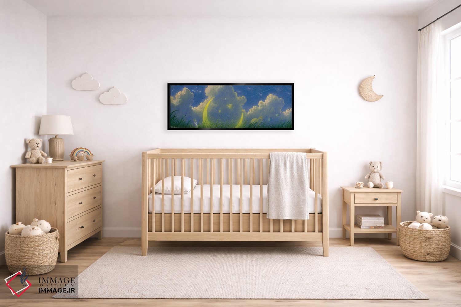 تابلو دکوراتیو دشت سیاره ای اثر توشیو ایبینه - D6B