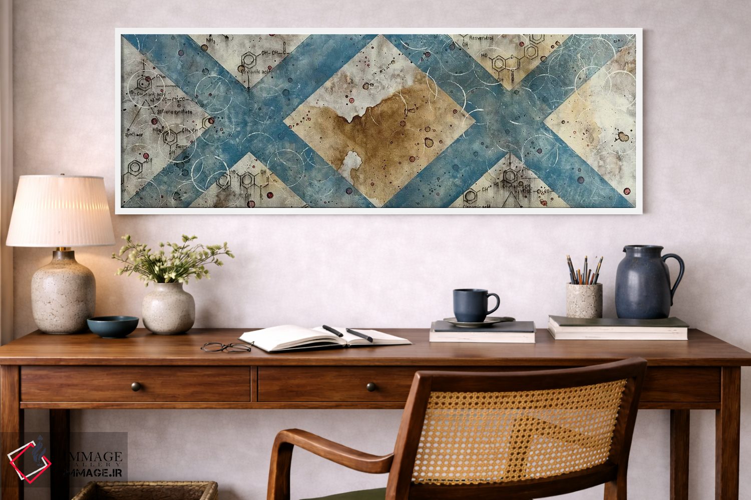 تابلو انتزاعی معجزه انتزاع شیمیایی شماره ۶ اثر تیلور اسمیت - D1W