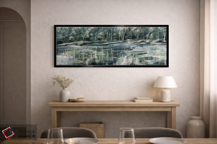 تابلو دکوراتیو مطالعه منظره پاستلی اثر استودیوهای تره سورله - D2B